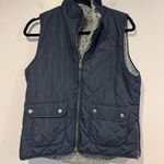 Dry Goods Blue Sherpa quilted dual side  vest Photo 0