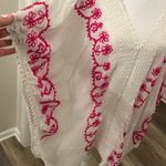 Beach By Exist  Cotton Embroidered kaftan hot pink detailing swim Coverup size L Photo 5