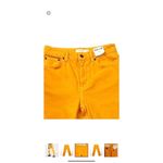 Topshop  Women's‎ Orange Dad Jeans Relaxed Fit High Rise Denim Size 26 Photo 1