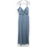 Birdy Grey  Spence Convertible Chiffon‎ Bridesmaid Dress in Dusty Blue Sz M NEW Photo 3