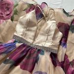 Soiéblu NWOT Ivory Floral Satin Gown ✨ Photo 8