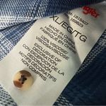 Wrangler NWT Blue white Plaid Blouse size XL boho peasant top Photo 5