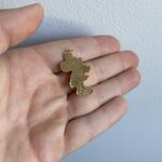 Disney Vintage Walt  Mickey Mouse Enamel Gold Tone Necklace Pendant Photo 6