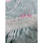 Croft & Barrow Intimates Women Nightgown Floral Button Long Mint Green 2X Photo 4
