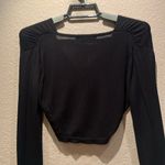 Urban Outfitters Women’s Black Twist Front Cropped Sweater Long Sleeves Size XS Photo 5