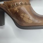 Bare Traps 'Expert' Brown Leather Mules Size 7.5M Photo 0