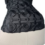 Milly Kait Tile Lace Midi Dress black strapless Size 0 Photo 7