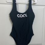 Malibu Cool Black Scoop Back 1 Piece Swimsuit Size L Photo 2