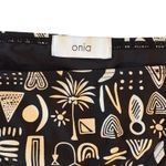 ONIA Black & White Geo Tribal Print One Shoulder Bikini Set Stylish Swimsuit XS Photo 2