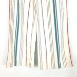 Madewell NWT  Emmett Wide-Leg Crop Pants in Stripe Button: Button Front Edition S Photo 3