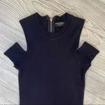 Moda Few  Black Ribbed Bodycon Dress Photo 6