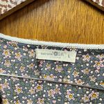 Natural Life Juliette Short Sleeve Midi Maxi Ditsy Floral Dress Gray Large Photo 4