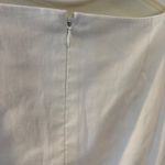 Ann Taylor  Petite White Textured Chiffon Appliqué Sheath Dress 8P Photo 6