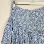 Sky to Moon Vivid Ditsy Floral Corset Crossed Tie Mini Skort Blue Size Medium M Photo 10