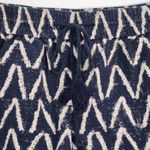 Loft  Navy Linen Shorts Size Small Navy and Cream Boho Shorts Photo 1