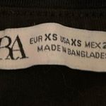 ZARA  Women's Black Sleeveless High Neck Stretch Pullover Crop Tank Top Size XS Photo 2