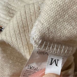 SheIn Cream and Red sequined santa Crewneck long sleeve Top Photo 5