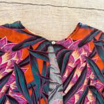 Mara Hoffman  Herbarium Swing Dress Persimmon Abstract Print Long Sleeve Medium Photo 10