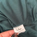 Lulus Make it Elegant Emerald Green Satin Strappy Maxi Dress Photo 13