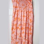 Sanctuary Social Standard by  Maxi Sun Dress Size XXL Orange Pink Floral Photo 1