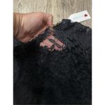 One Clothing  Black Lacy Fringe Top XL New Photo 4