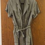EXPRESS Army Green/Olive Utility Romper Photo 3