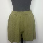 Nasty Gal High Waist Knit Shorts in Olive Photo 0