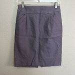 JCrew Factory Pencil Skirt Double Serge Cotton Purple Size 2 Photo 0