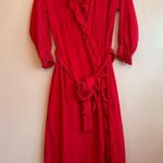 Rhode Resort Red Red Jagger Wrap Dress size L Size L Photo 4