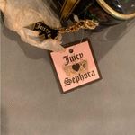 Juicy Couture  Juicy Loves Sephora Navy Blue Green and Gold Barrel Cosmetic Bag Photo 3