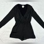 Urban Outfitters Alice & UO Demy Long-Sleeve Satin Romper - Black - XS Photo 6
