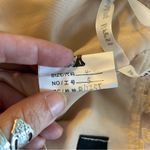 NWOT cream chiffon short sleeve homecoming dress size 4 floral appliqué Photo 6