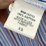 Xirena Striped‎ Button Up Shirt Cotton Blue Red White Casual XS Photo 5