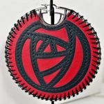 Loewe Large Silver & Leather Abstract Rose Earrings Photo 6