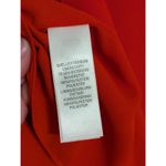 Adrianna Papell Sleeveless Asymmetrical Front Drape Crepe Shift Dress Orange Photo 4