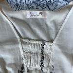 Vintage Y2k Boho Cream Japanese Lined Babydoll Dress Photo 5