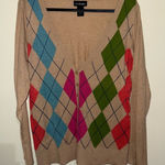 Lane Bryant ๐ Women's Colorful Argyle Cardigan Photo 0