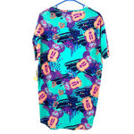 Disney NWT Lularoe collab size XXS Irma Minnie Mouse print teal purple black Photo 1