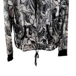 Victoria's Secret Victoria’s Secret Black & White Marble Swirl Mesh Sport Drawstring Hoodie S Photo 4