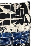 BCBG MaxAzria Womens Size Small White Black Blue Abstract Print 3/4 Sleeve Dress Photo 1