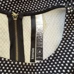 Kensie Black White Mini Check Print Zipper Detail Short Sleeve Dress size Small Photo 9