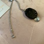 Handmade Orange floral pendant swans necklace Photo 3