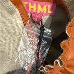 THML  Alani pleather top in camel Medium NWT Photo 8