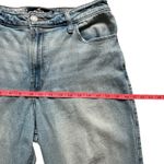 Hollister Ultra High Rise Dad Jeans 10L Light Wash Ripped Knees Straight Leg Photo 4