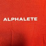 Alphalete  Aspire Signature Long Sleeve‎ Tie Small Dark Orange Soft Cropped Photo 4