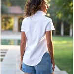 Frank & Eileen  Charlotte Perfect Polo in White Size Small Photo 1