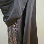 Jay Godfrey Dress Amira sequined mesh gown draped front black cocktail formal Size XS Photo 4