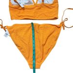 Old Navy  Orange Tie Bikini Tankini & Cheeky Bottom Set L/XL Swimsuit NWT Photo 7