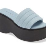 Azalea Wang Maggie Platform Sandal in Blue Size 7 Women’s NEW Photo 0