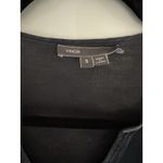 Vince  Black 100% Silk Front Viscose Blend Back Blouse Shirt Top Size Small Photo 1